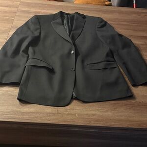 Hart Schaffner Marx Black Tailored Blazer Jacket